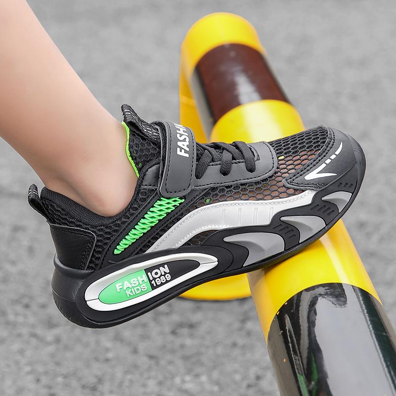 Jungenschuhe 2025 Sommer neu Mittel- und ältere Kinder Mesh Großmaschiges Kinder-Sportschuhe Grundschul-Laufschuhe