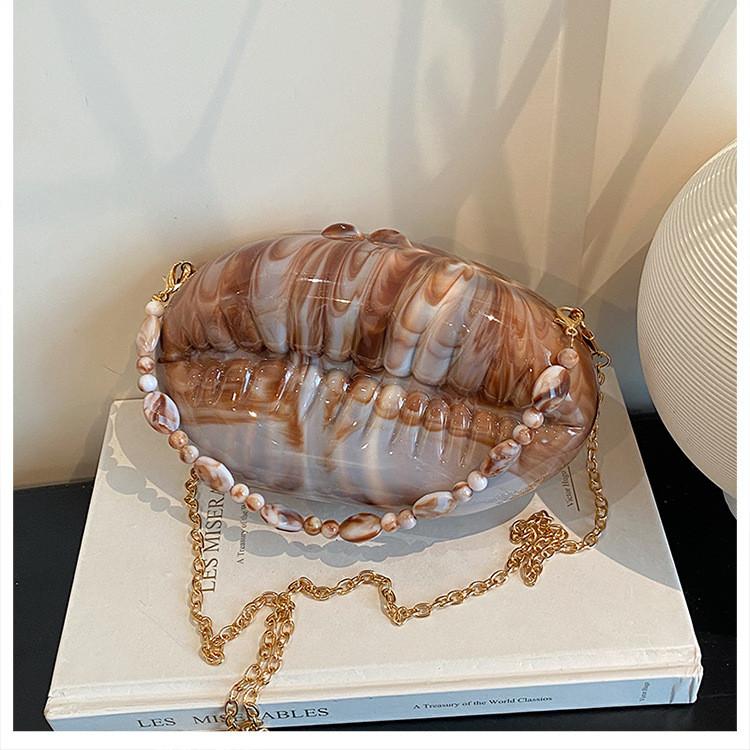 Acrylic Box Bag With Chain For Ladies Evening Party Purse