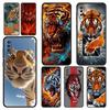 Phone Case for Samsung Galaxy A56 A36 A26 A16 A06 A54 A42 A34 A24 A22 A20 A12 A40 A50 5G Soft TPU Shell Cartoon Tiger Pattern