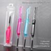 Portable Eyebrow Eyelash Shaper Eyelash Comb Double Head Eyebrow Brush Makeup Grooming Tool Foldable Mascara Brush