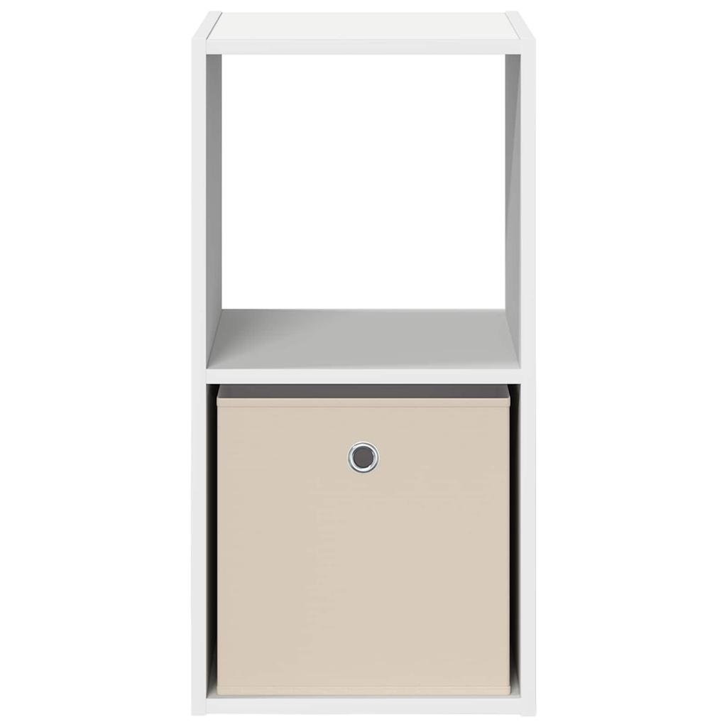 White Nightstand with Drawers 35 X 32 X 68.5 Cm Engineered Wood
