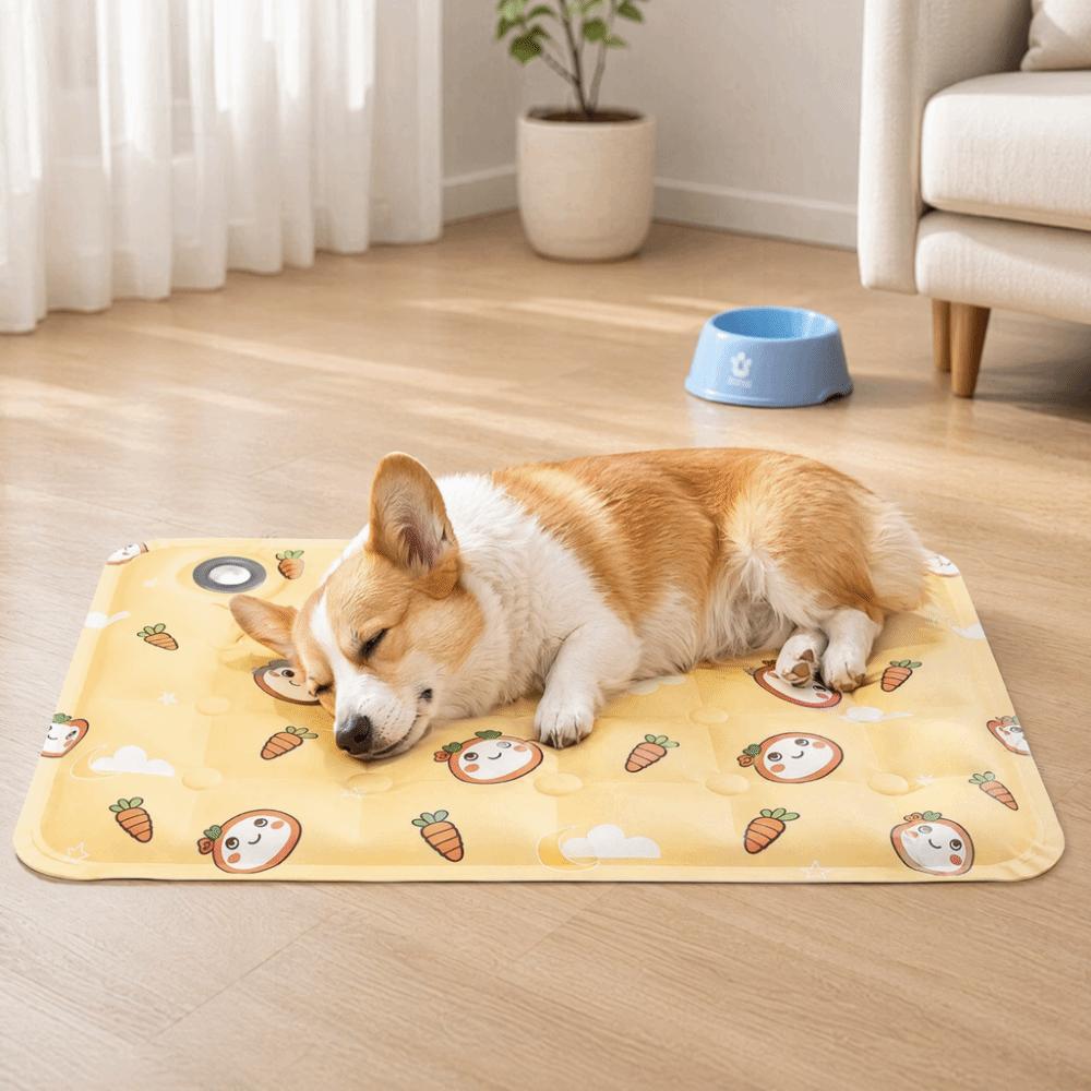 Anti Bite Pet Cooling Mat Non-Slip Pet Ice Cushion Floor Mat Cool Nest  for Small Dogs