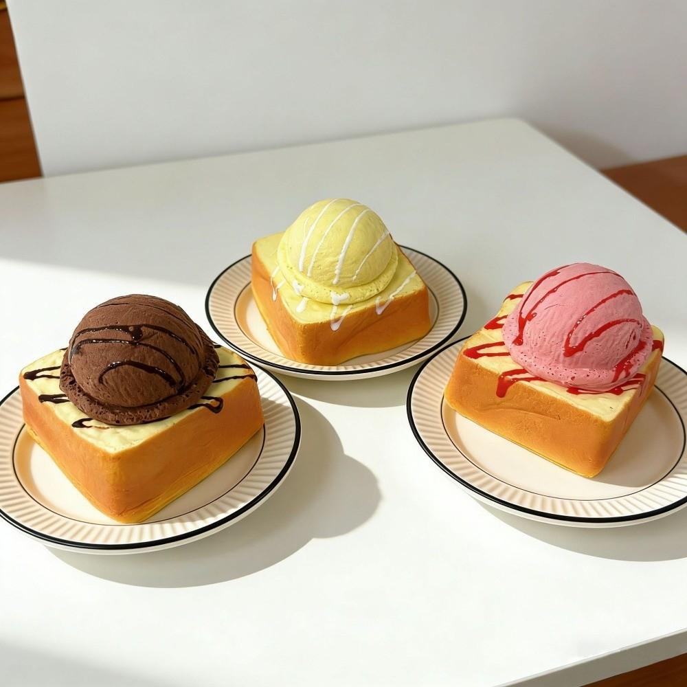 Gifts Bread Ice Cream Anti-Stress Squeeze Simulated Soft Squeeze Toy Slow Rebound Portable Slow Rising Toy