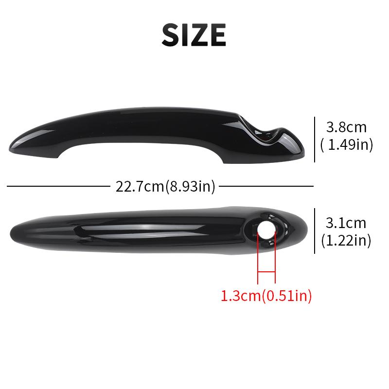Gloss Black Exterior Door Handle Cover For BMW MINI Cooper S R50 R52 R53 R55 R56 R57 R58 R59 R61 Door Handle Trim 2 Doors