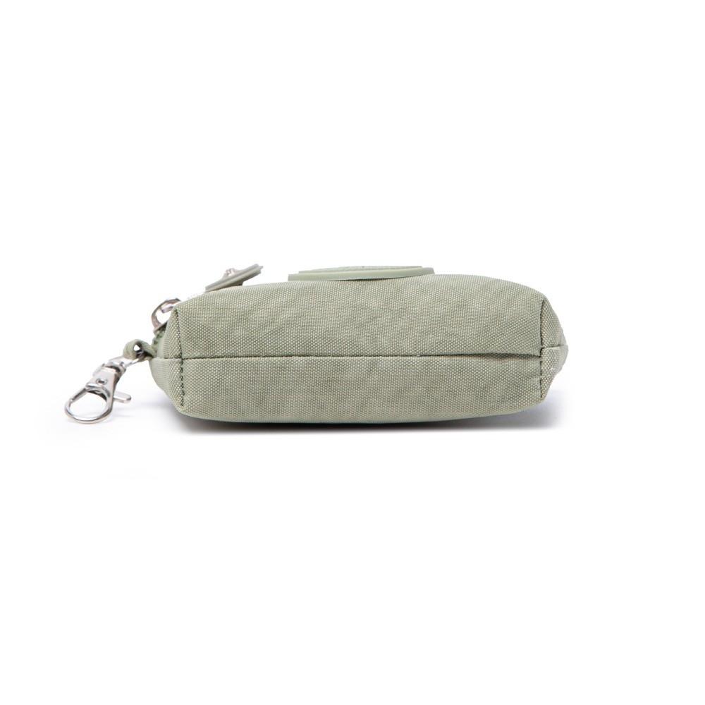 New Solid Color Women Wallet Nylon with Keychain Coin Purse Waterproof Mobile Phone Bag Ladies