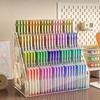 Organizador de Marcadores de Arte para Escritorio Múltiples Compartimentos Gran Capacidad Estante de Acrílico para Almacenamiento de Bolígrafos para Marcadores Fluorescentes Lápices