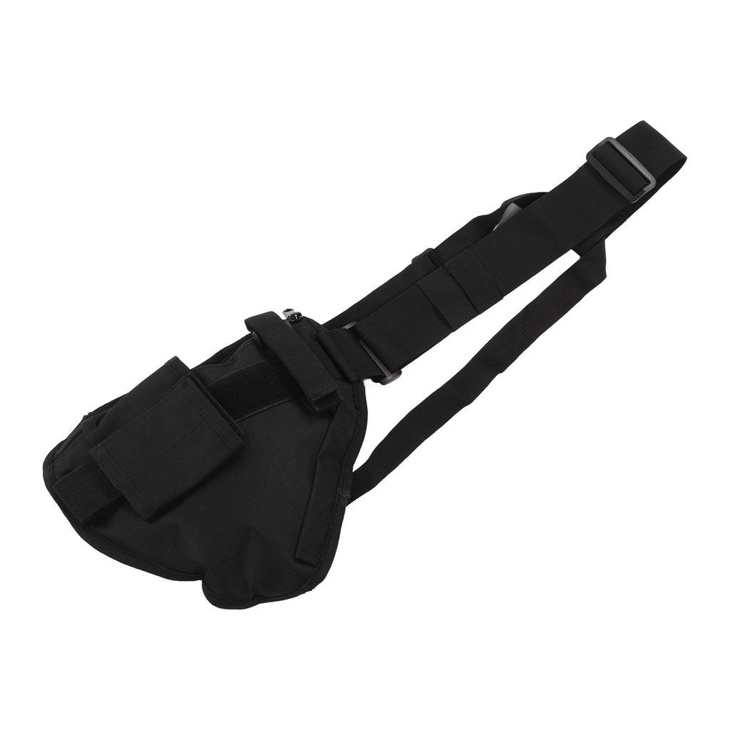 Multi Pocket Walkie Talkie Caller Triangle Unisex Waist Pack Vest Zipper Adjustable Chest Bag