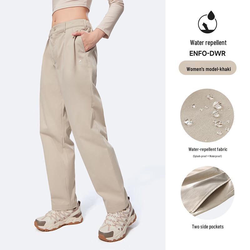 CAMEL Women's Outdoor Water-Repellent Straight Pants
