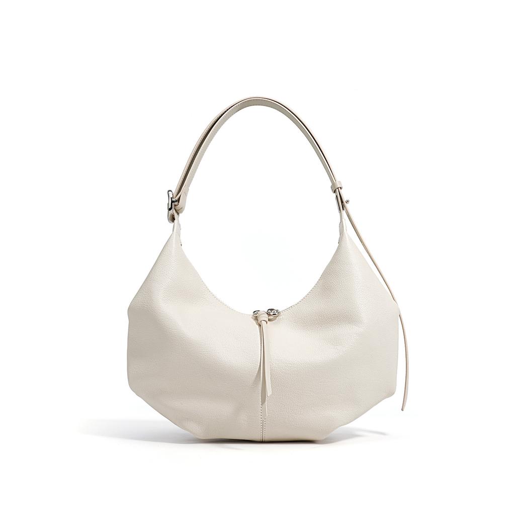 New Large-capacity Leather Minimalist Texture Shoulder Bag Underarm Bag Niche Handbag