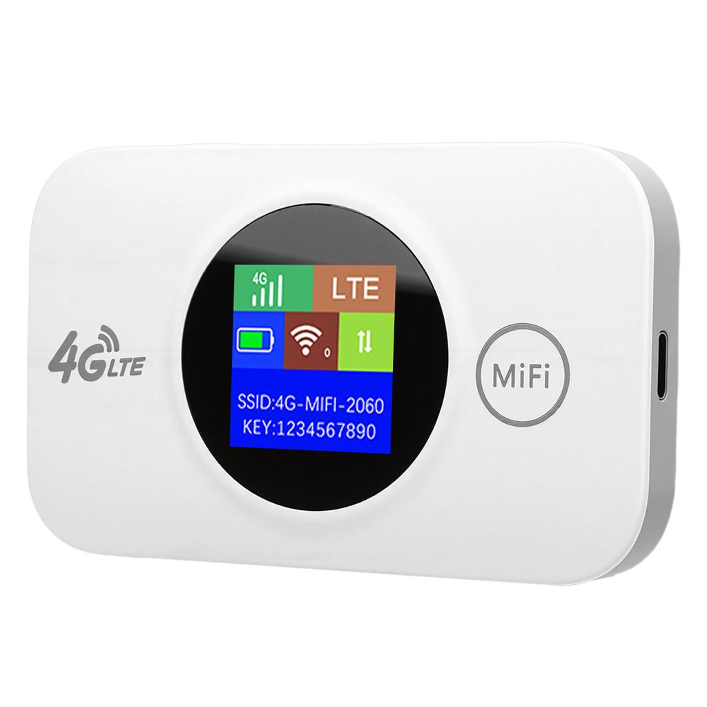 Portabl 4G WiFi Router with SIM Card Slot 300Mbps 4G LTE WiFi Mobile Hotspot for Travel Camping Outdoor