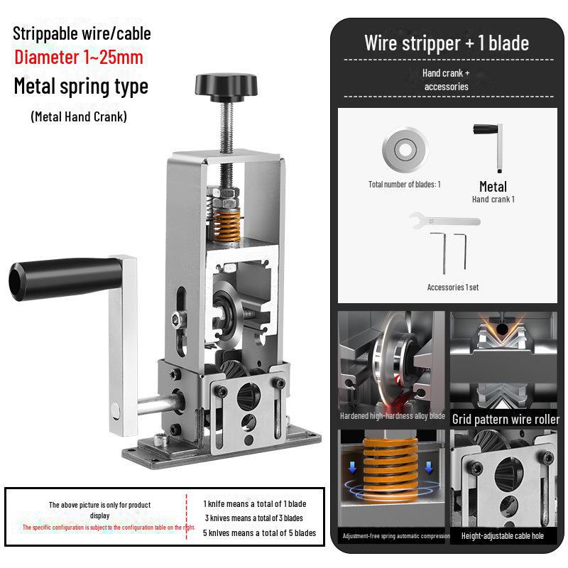Electric Copper Wire Stripper for Scrap Wires and Cables
