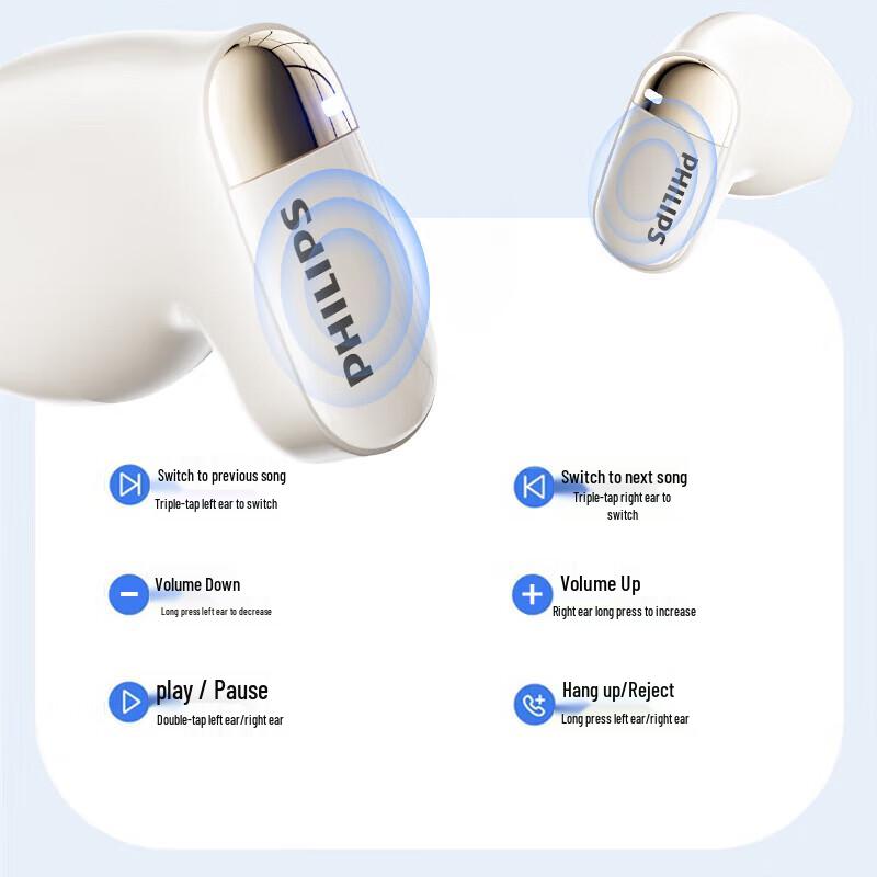 Philips TAT2169 Half-in-ear True Wireless Bluetooth Earbuds