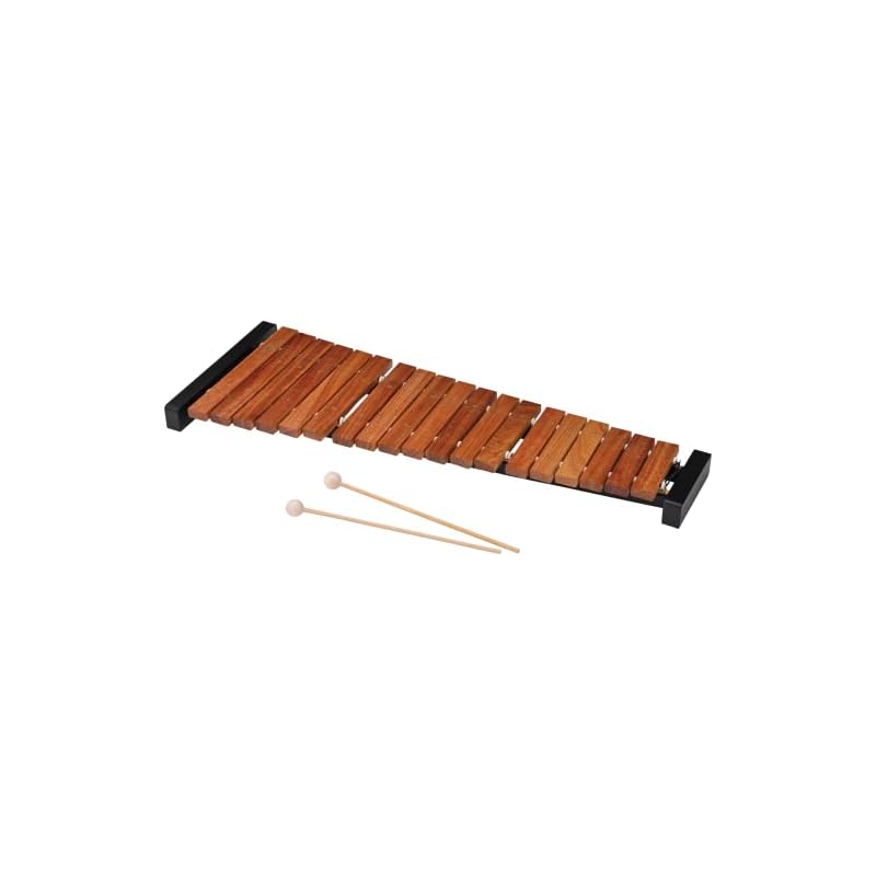 Zen-On ZX19BK Tabletop Xylophone - Made of Karin wood for a clear tone, produces only diatonic notes, includes mallets, made in Japan.