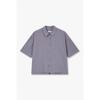 Check Pattern Collar Short Sleeve Shirt 9166221883ct
