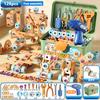 Fai da te Dado Mano Smontaggio Montaggio Puzzle Avvitamento Simulato Cassetta degli Attrezzi Giocattolo Educativo Precoce per Bambini Giocattoli Blocchi ad Inserimento di Forme per Ragazzi