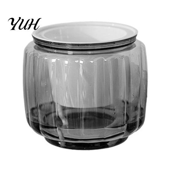 Ceramic Plant Holder Self Watering Pots for Indoor Plants, Plastic Planter with Drainage Wide Mouth Flower Pot Holes, Small Houseplants, African