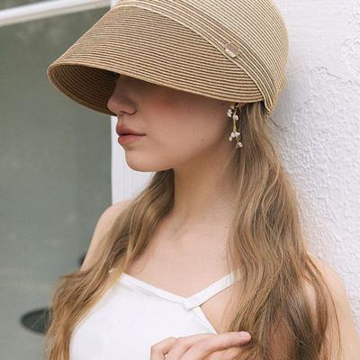 ACCLET Rattan Sun Visor Beach Hat