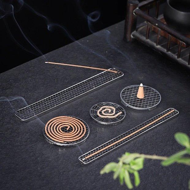 Newcomer Exclusive: Fireproof Coil & Stick Incense Holder with Cotton Pad