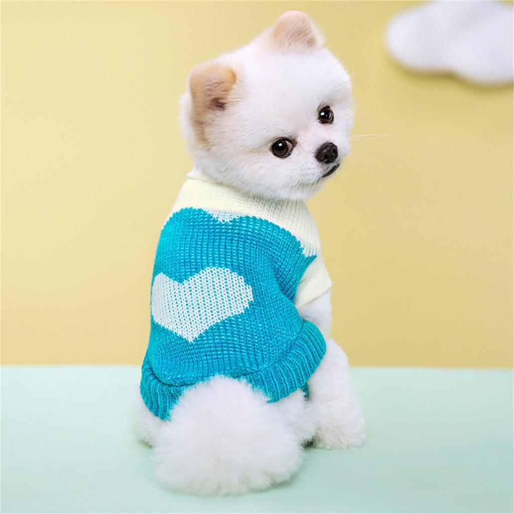 Pet Sweater for Cat Dogs Autumn Spring Pet Pullover Sweater Warm Pet Clothes for Bichon Chihuahua Small Dog Photo Outfit