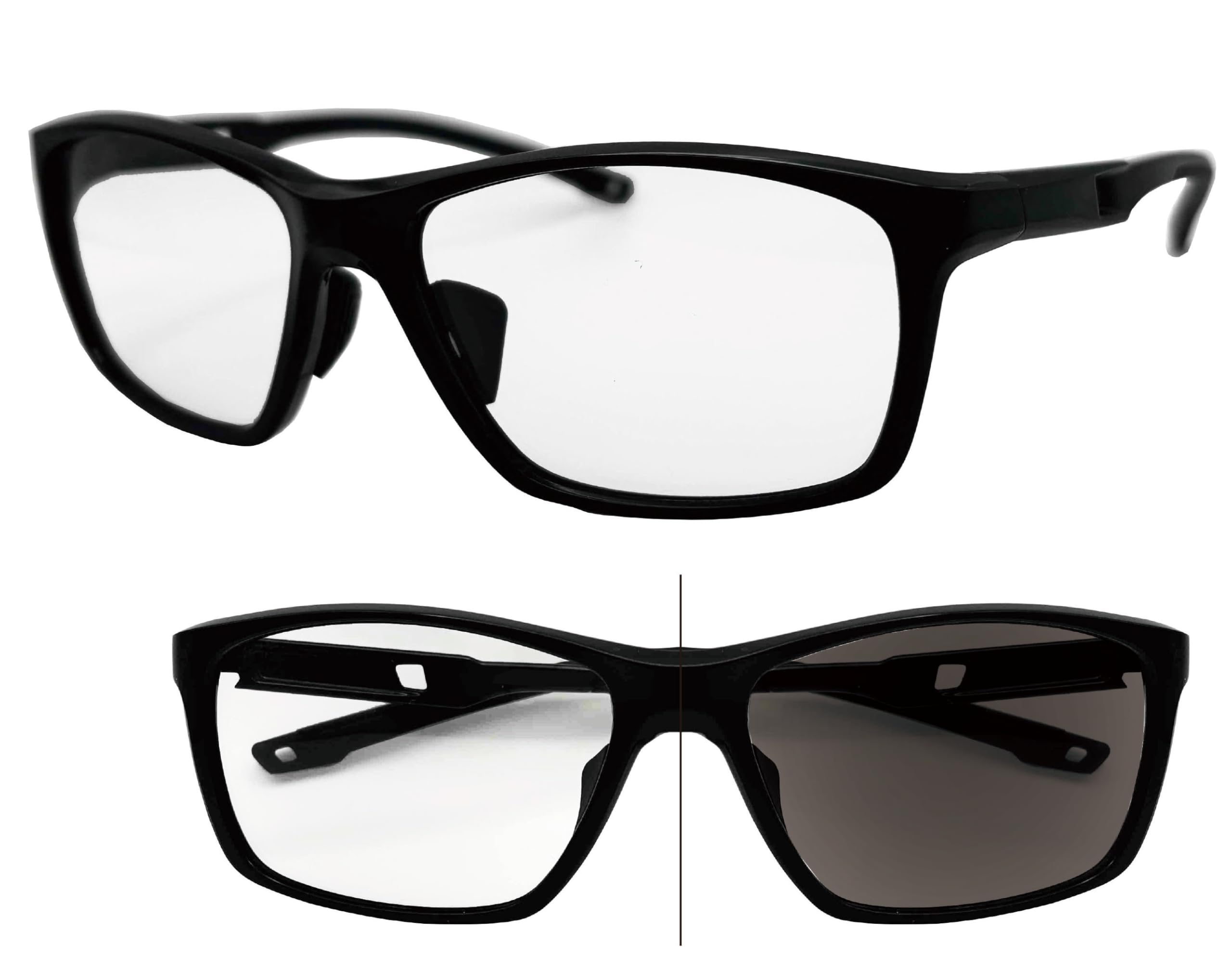 

[FaceTrick az Label] Бифокальные очки для чтения, Спортивная оправа [Разработано производителем из Сабаэ] Мужские очки для чтения, Блокировка синего света, Фотохромные