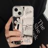 Shining Mirror 3D Heart Case for iPhone 11 12 13 14 15 Pro Max 7 8 Plus SE  15Pro X XR XS MAX Hard Shockproof Phone Cover