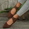 Flache Freizeitschuhe Damen Loafer Herbst Retro Bequem Atmungsaktiv Slipper Weiche Schuhe mit flachem Absatz Übergröße Zapatos De Mujer