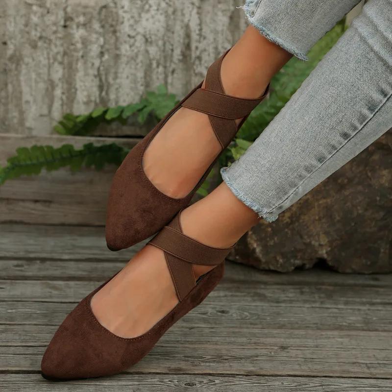 Flache Freizeitschuhe Damen Loafer Herbst Retro Bequem Atmungsaktiv Slipper Weiche Schuhe mit flachem Absatz Übergröße Zapatos De Mujer