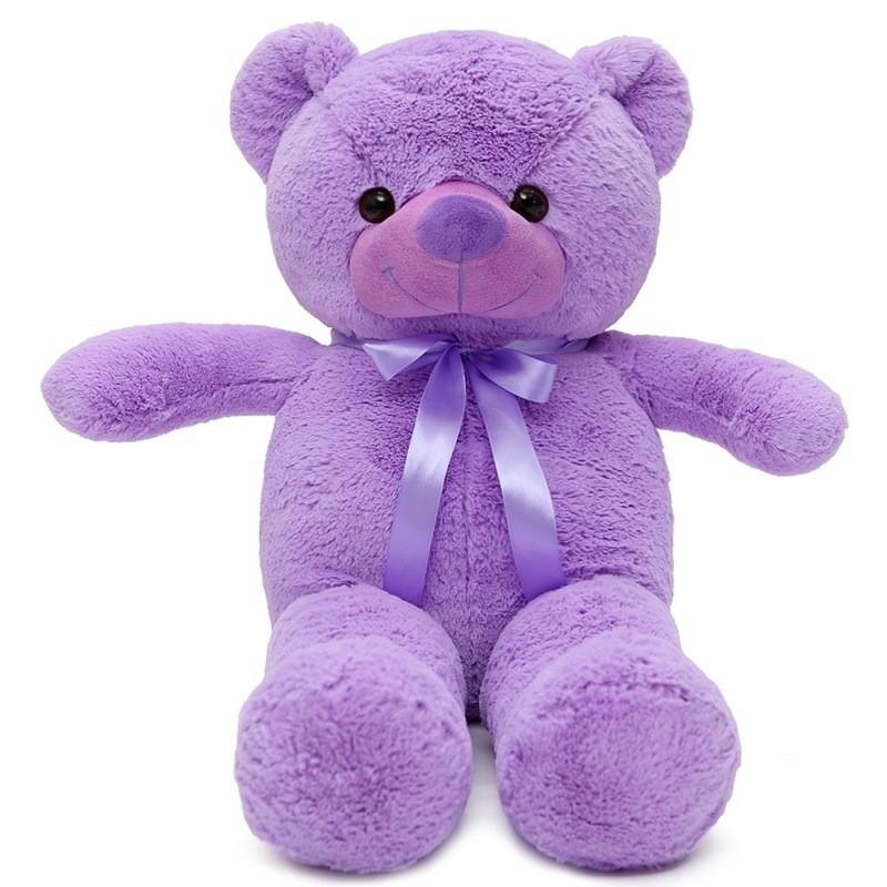 Purple Teddy Large Bear Plush Toy Cute Cartoon Girl Birthday Holiday Gift Doll