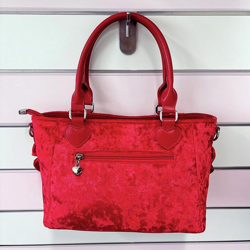 Pearl Ribbon Velvet Ita Red [Best Wish] Bag, [Used]