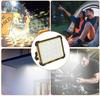 LBFXQ Floodlight, LED 16000mAH200W15000lm Work Light, 5 Lighting Modes, IP66 Waterproof, Solar-PoweredType-C Charging, Magnetic Design, Foldable