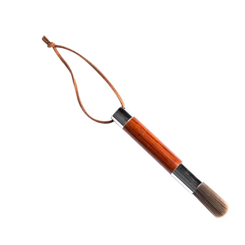 

Wood Handled Espresso Machine Cleaner Coffee Equipment Cleaning Brush with Soft Bristles Practical Accessory
