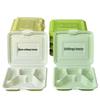 JingJingRS Disposable 4-Compartment Meal Box