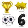 Football Award Latex Balloon Digital Aluminum Film Set Baby Birthday Party Decoration Scene Arrangement