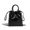 2023 New Autumn Winter High-End Wrinkled Tote Handbag Niche Drawstring Chain Shoulder Crossbody Bag