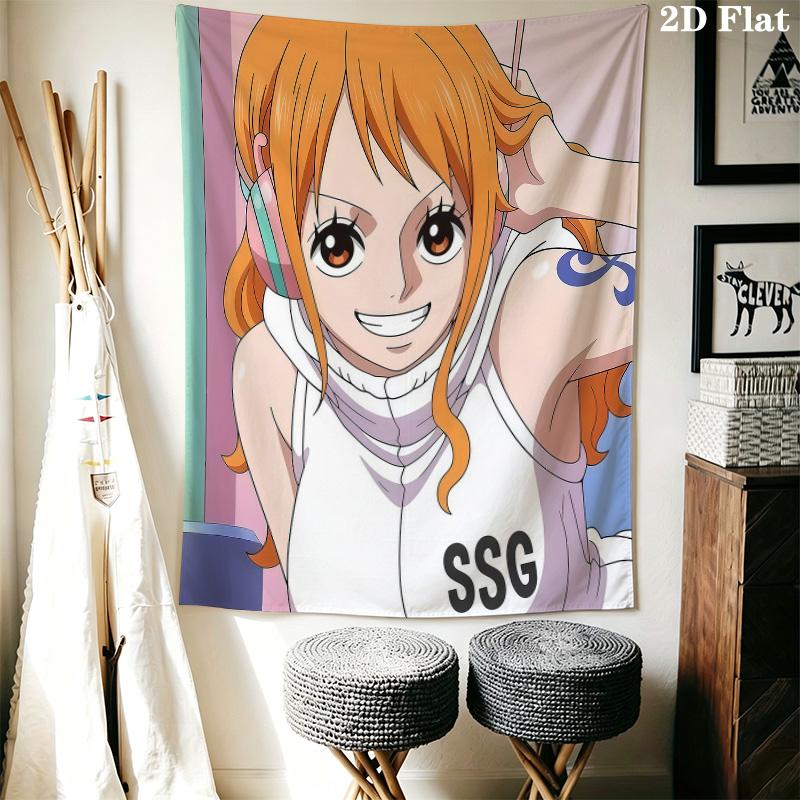 Nami Wall Tapestry Aesthetic Wall Hanging Printed Fabric Blanket Decorative Tapestries For Bedroom Living Room Home Decor