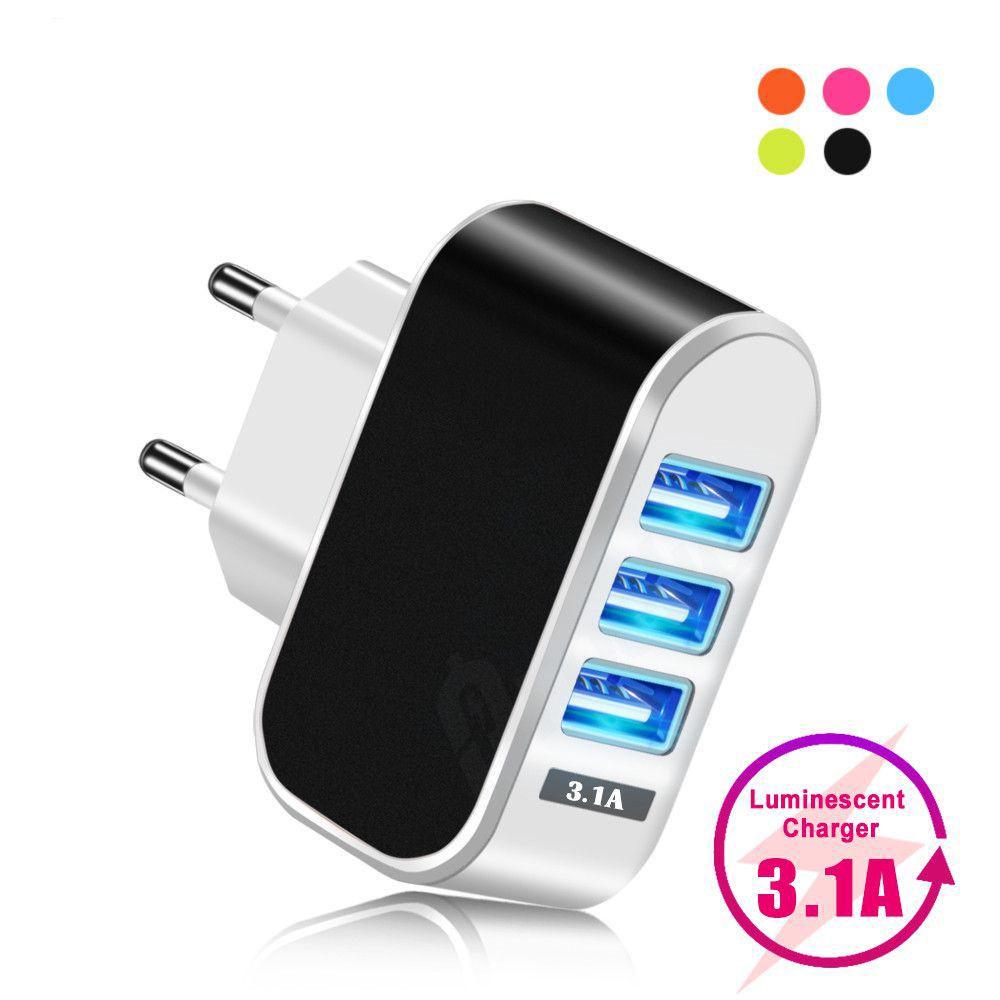 

Proelio 3 Порты USB Зарядное устройство 5V 2A USB Стена Адаптер ЕС Зарядное устройство для телефона зарядное устройство