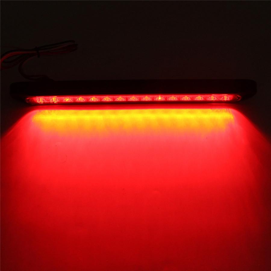 15 LEDs Car Truck Brake Stop Light Bar White Color 250 x 27.5 x 16mm Waterproof