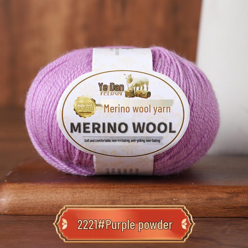 213 Merino Wool Yarn, 3-Ply Medium-Fine for Hand Knitting Sweaters, Hats, Scarves