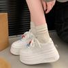 Small Muffin Shoes Niche Versatile Casual Board Shoes Women's Spring and Autumn New Inner Height Increase Thick Sole