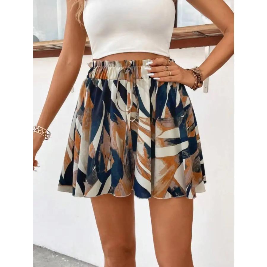 Women s Shorts Spring Summer Floral Print High Waist Shorts Boho Casual Elastic Waist Beach Vacation Daily Fashion Bottoms S