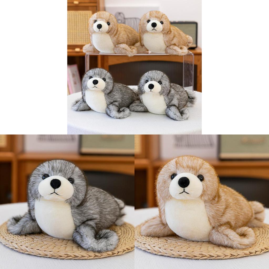 Peluche Leone Marino con Imbottitura in Cotone PP per Regalo e da Collezione