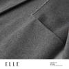 ELLE Women's Lambswool Fringe Double-Faced Coat