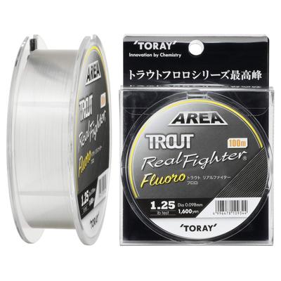 Toray Trout Real Fighter Fluorocarbon Line, 100m, 1.25lb, Natural