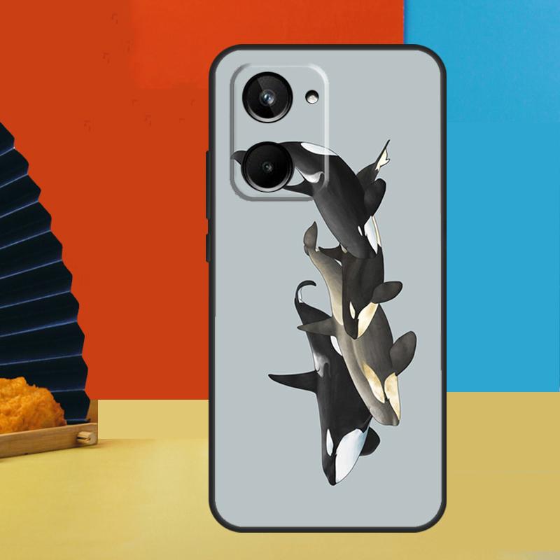 Orcas Killer Whales For Realme C75 C71 C55 C53 C67 C61 C33 C63 C51 10 11 12 13 14 Pro Plus C65 GT7 15 Pro Case