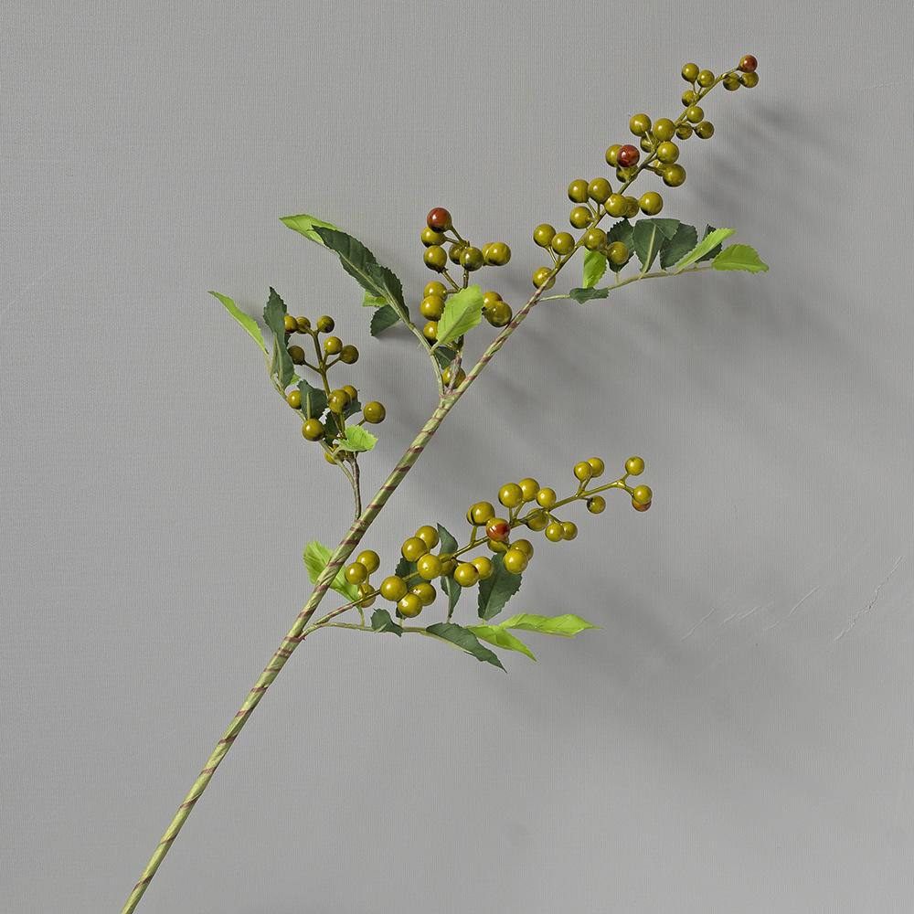 

Simulation Fa Cai Fruit Berry Holly Fruit Christmas Red Fruit Home Furnishing Living Room Simulation Flower False Flower Decorative Floral Ornament зелёный