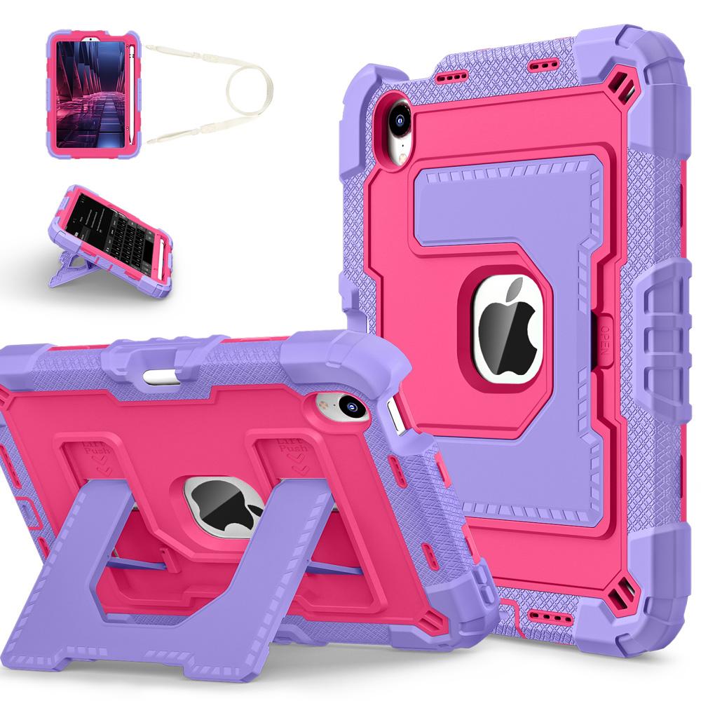 Shockproof Silicone+PC Tablet Cases for 8.3'' IPad Mini 7/6 2024/2021 7th/6th Mini7/Mini6 Case Cover Coque Stand Shell