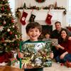 24pcs/set Dinosaur Christmas Countdown Calendar - 24 Unique Resin Ornaments Blind Box Set Interactive Holiday Gift for Kids