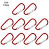 Flerfarget aluminiumsutstyr Legering karabiner Klatreknappspenne nøkkelring Camping Vandring Krok