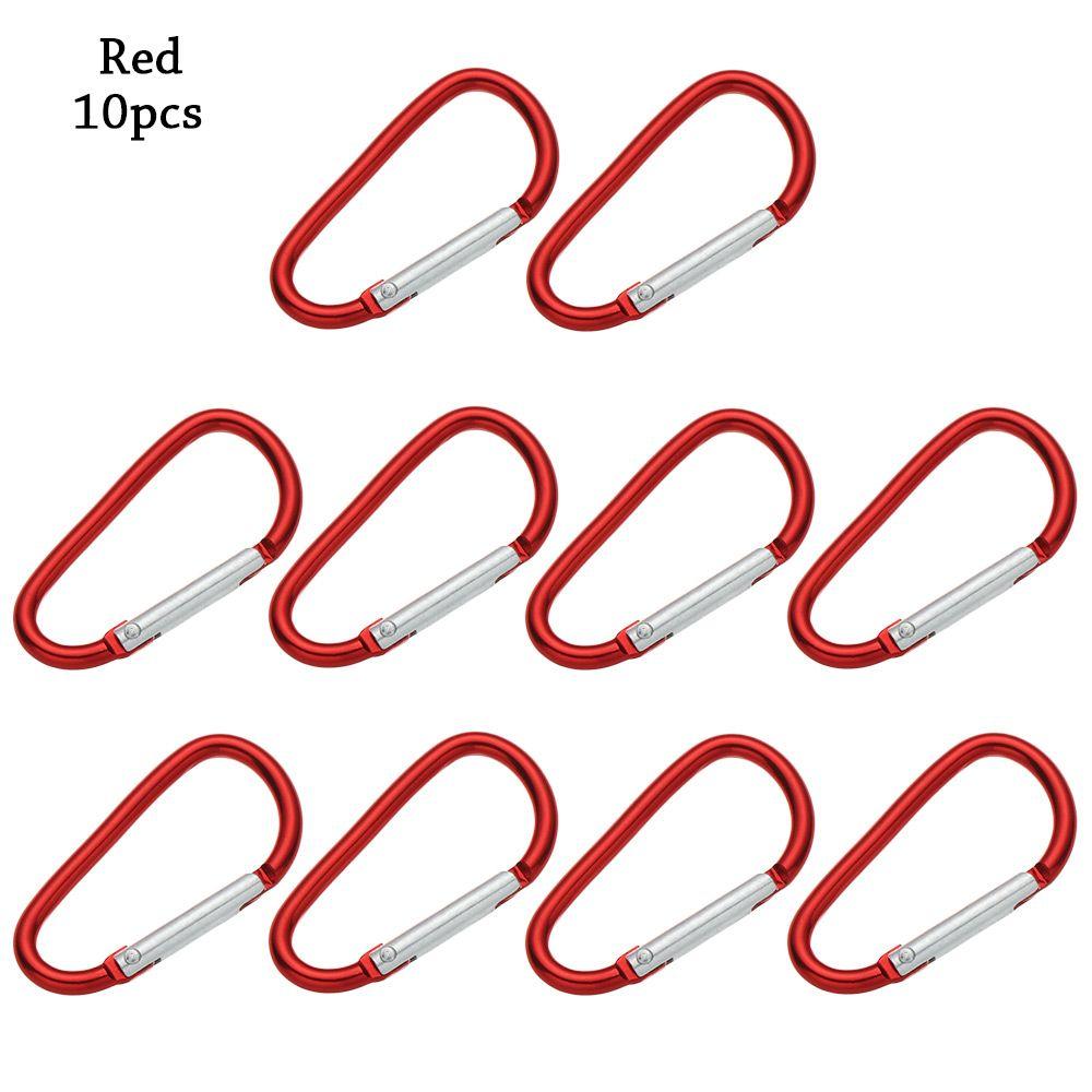 Flerfarget aluminiumsutstyr Legering karabiner Klatreknappspenne nøkkelring Camping Vandring Krok