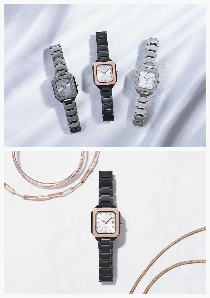 SHEEN Zegarek Solarny Casio SHS-4528GBJ-7AJF Damski Czarny (Oficjalny produkt japoński)